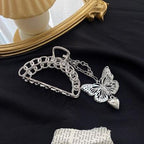 Woman Novelty Minimalist Dainty Design Irregular Hairpins Punk Style Metal Silver Hair Claws Barrettes Women Hair Accessories Hair Clips Hairgrip Stevvex