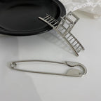 Woman Trendy Silver Pin Minimalist Dainty Design Hair Claws Women Hair Clips Fashion Hairpins Women Hair Accessories Hairgrip Barrettes Headwear
