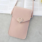 Women  Bag Shoulder Transparent Bag Card Holders Girl  Handbag Ladies PU Leather Clutch Phone Wallets Purse Stevvex