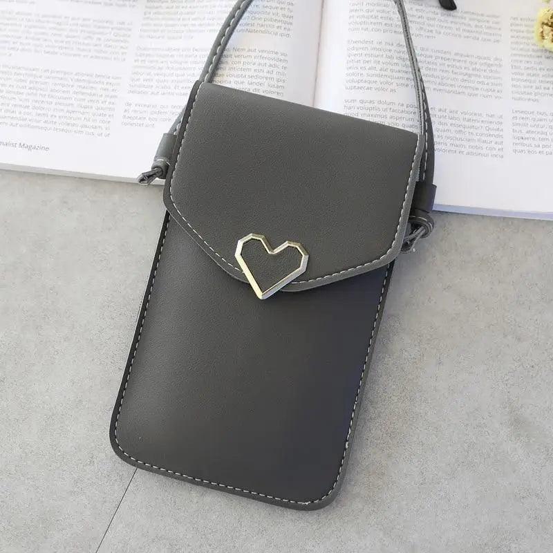 Women  Bag Shoulder Transparent Bag Card Holders Girl  Handbag Ladies PU Leather Clutch Phone Wallets Purse Stevvex