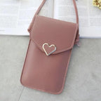 Women  Bag Shoulder Transparent Bag Card Holders Girl  Handbag Ladies PU Leather Clutch Phone Wallets Purse Stevvex