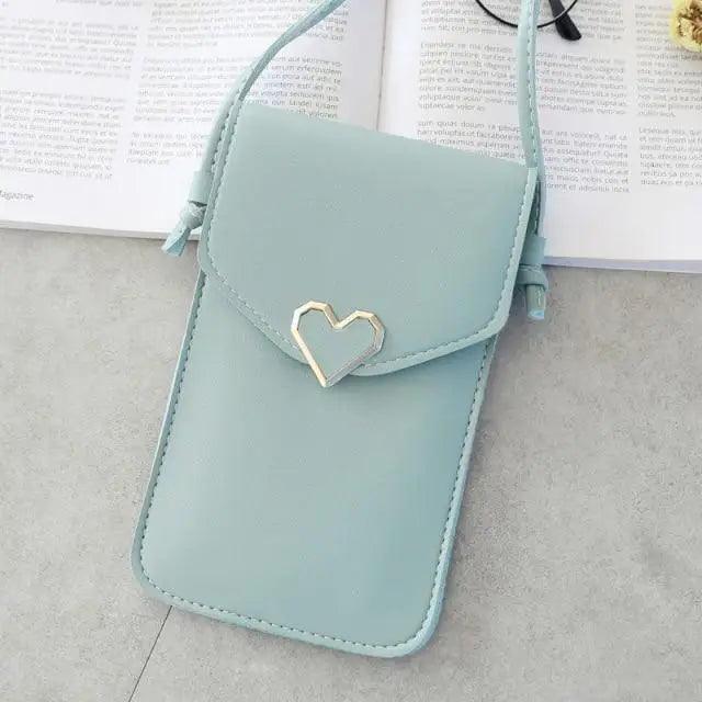 Women  Bag Shoulder Transparent Bag Card Holders Girl  Handbag Ladies PU Leather Clutch Phone Wallets Purse Stevvex
