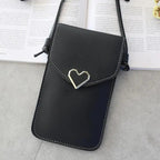 Women  Bag Shoulder Transparent Bag Card Holders Girl  Handbag Ladies PU Leather Clutch Phone Wallets Purse Stevvex