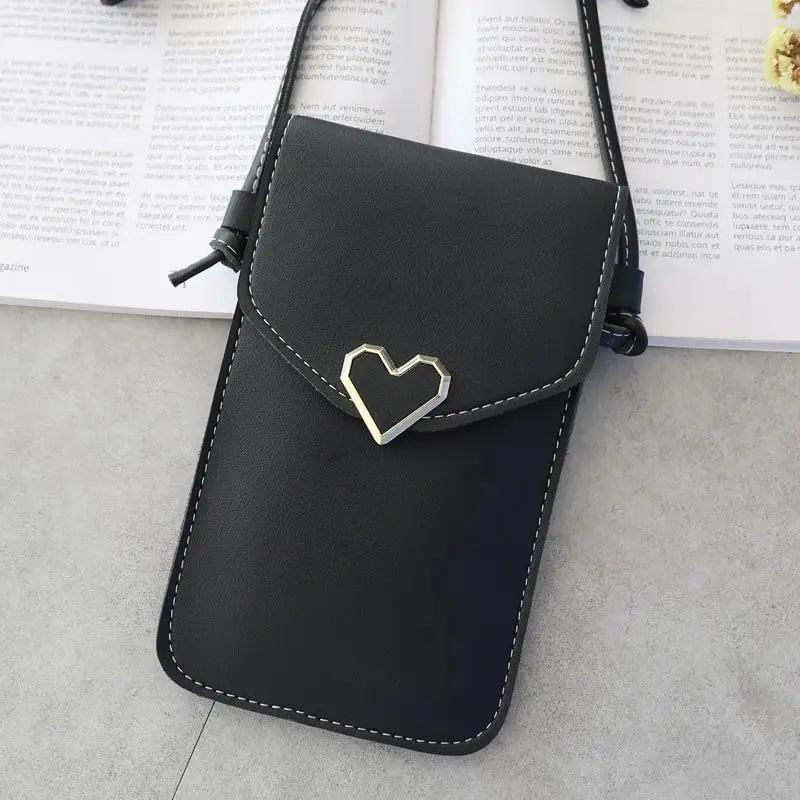 Women  Bag Shoulder Transparent Bag Card Holders Girl  Handbag Ladies PU Leather Clutch Phone Wallets Purse Stevvex
