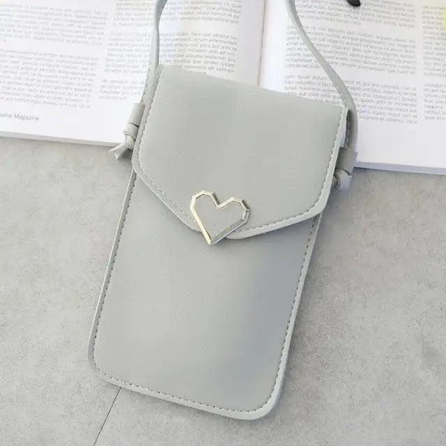 Women  Bag Shoulder Transparent Bag Card Holders Girl  Handbag Ladies PU Leather Clutch Phone Wallets Purse Stevvex