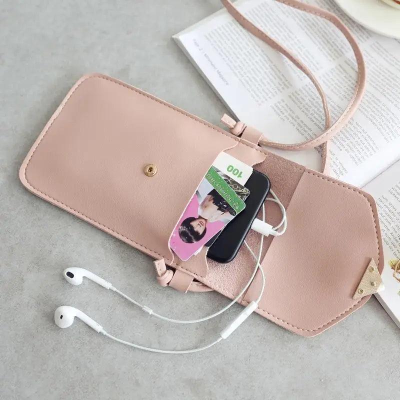 Women  Bag Shoulder Transparent Bag Card Holders Girl  Handbag Ladies PU Leather Clutch Phone Wallets Purse Stevvex