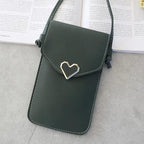 Women  Bag Shoulder Transparent Bag Card Holders Girl  Handbag Ladies PU Leather Clutch Phone Wallets Purse Stevvex