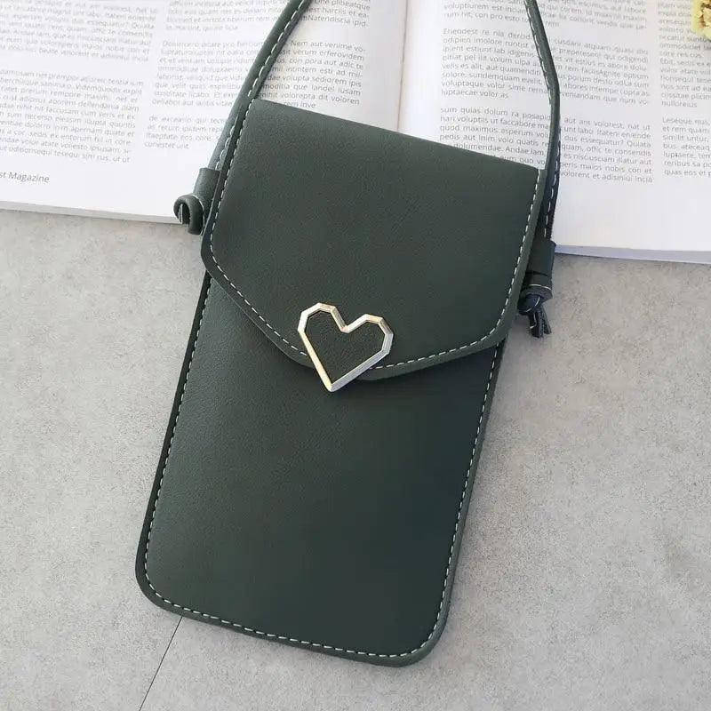 Women  Bag Shoulder Transparent Bag Card Holders Girl  Handbag Ladies PU Leather Clutch Phone Wallets Purse Stevvex