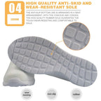 Women Beach Home Slippers Fashion Nurse Shoes Medical Doctor Sandals Summer Mesh Flats Sandals Lightweight Garden Clogs Quick-Drying Non-Slip Nurse Shoes For Women Home House Waterproof Slippers