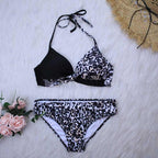 Women Bikini Set Push Up Female Swimsuit Swimwear Swim Two Piece Brazilian Bathing Suit Large Plus Size Women's Twist Front High Waist Bikini Swimsuit Drawstring Tie Side Bottom Two Piece Bathing Suit Stevvex