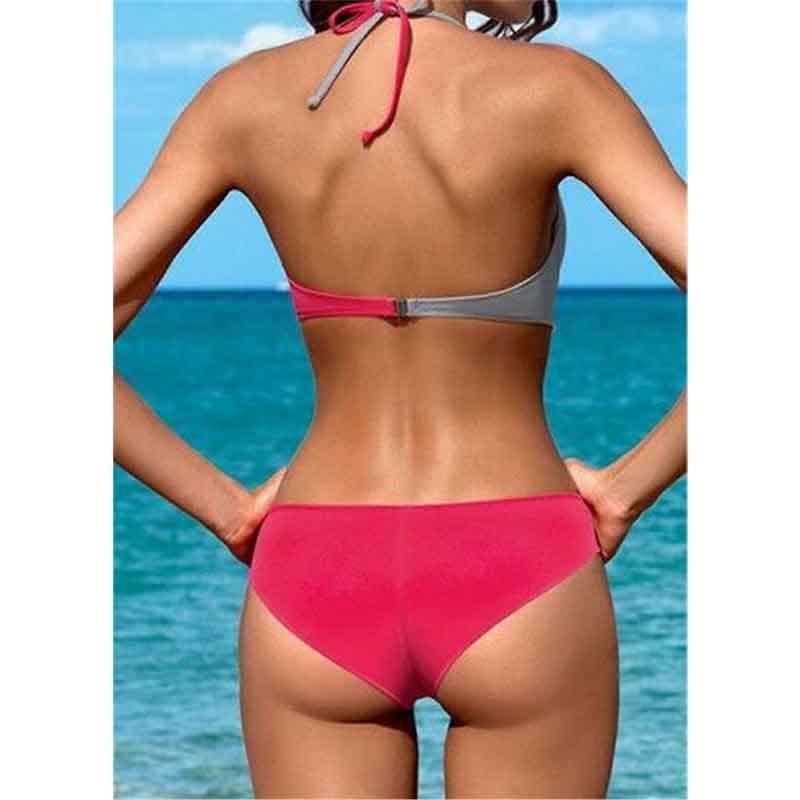 Women Bikini Set Push Up Female Swimsuit Swimwear Swim Two Piece Brazilian Bathing Suit Large Plus Size Women's Twist Front High Waist Bikini Swimsuit Drawstring Tie Side Bottom Two Piece Bathing Suit Stevvex