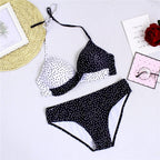 Women Bikini Set Push Up Female Swimsuit Swimwear Swim Two Piece Brazilian Bathing Suit Large Plus Size Women's Twist Front High Waist Bikini Swimsuit Drawstring Tie Side Bottom Two Piece Bathing Suit Stevvex