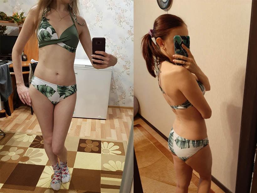 Women Bikini Set Push Up Female Swimsuit Swimwear Swim Two Piece Brazilian Bathing Suit Large Plus Size Women's Twist Front High Waist Bikini Swimsuit Drawstring Tie Side Bottom Two Piece Bathing Suit Stevvex