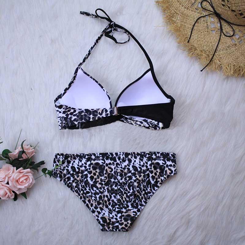 Women Bikini Set Push Up Female Swimsuit Swimwear Swim Two Piece Brazilian Bathing Suit Large Plus Size Women's Twist Front High Waist Bikini Swimsuit Drawstring Tie Side Bottom Two Piece Bathing Suit Stevvex
