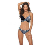 Women Bikini Set Push Up Female Swimsuit Swimwear Swim Two Piece Brazilian Bathing Suit Large Plus Size Women's Twist Front High Waist Bikini Swimsuit Drawstring Tie Side Bottom Two Piece Bathing Suit Stevvex