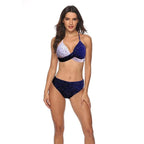 Women Bikini Set Push Up Female Swimsuit Swimwear Swim Two Piece Brazilian Bathing Suit Large Plus Size Women's Twist Front High Waist Bikini Swimsuit Drawstring Tie Side Bottom Two Piece Bathing Suit Stevvex