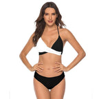 Women Bikini Set Push Up Female Swimsuit Swimwear Swim Two Piece Brazilian Bathing Suit Large Plus Size Women's Twist Front High Waist Bikini Swimsuit Drawstring Tie Side Bottom Two Piece Bathing Suit Stevvex