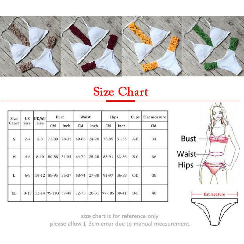 Women Bikini Set Summer Khaki Halter Swimwear Women's Bikini Swimsuit Two Piece Strappy Cross Push Up Bikini Swimwear Bathing Suit Bikini Set Push-up Low Waist Bra Bikini Set Bathing Suit Swimsuit Hollow Out Stevvex