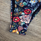 Women Bikini Swimsuit Bandage Floral Print Swimwear Split Bathing Suit Swimsuit Women Two 2 Piece Split Swimsuit  Bandage  Bikini Sets Halter Tops Bottoms Strapless Swimwear Stevvex