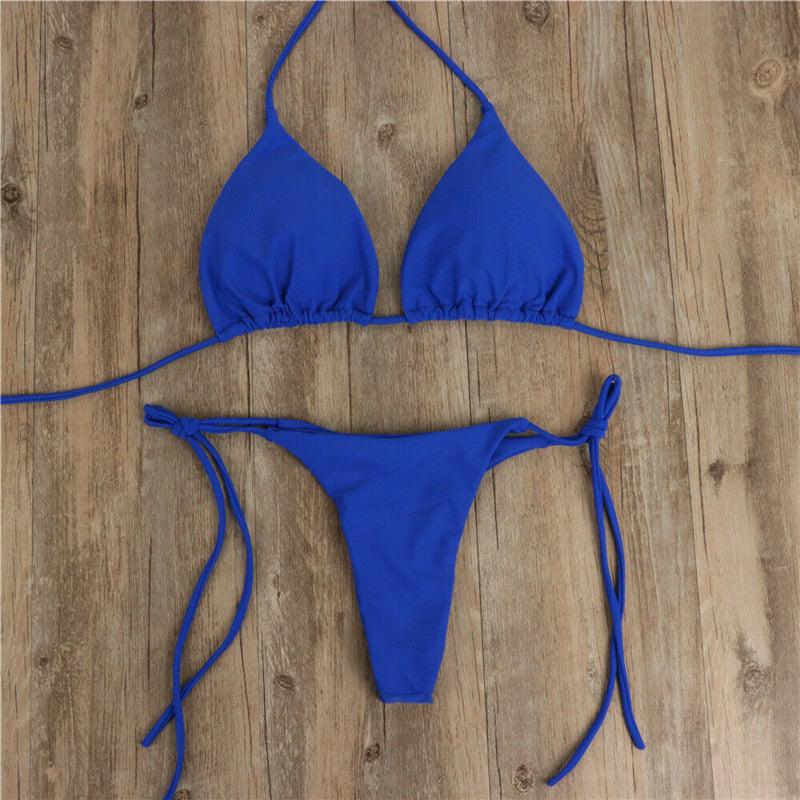 Women Bikini Swimsuit Push-Up Bra Bikini Set Two Piece Swim Suit Swimwear Beachwear Bathing Suit Strappy Swimsuit Two Pieces Bikini Set Stevvex