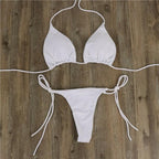 Women Bikini Swimsuit Push-Up Bra Bikini Set Two Piece Swim Suit Swimwear Beachwear Bathing Suit Strappy Swimsuit Two Pieces Bikini Set Stevvex