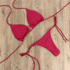 Women Bikini Swimsuit Push-Up Bra Bikini Set Two Piece Swim Suit Swimwear Beachwear Bathing Suit Strappy Swimsuit Two Pieces Bikini Set Stevvex