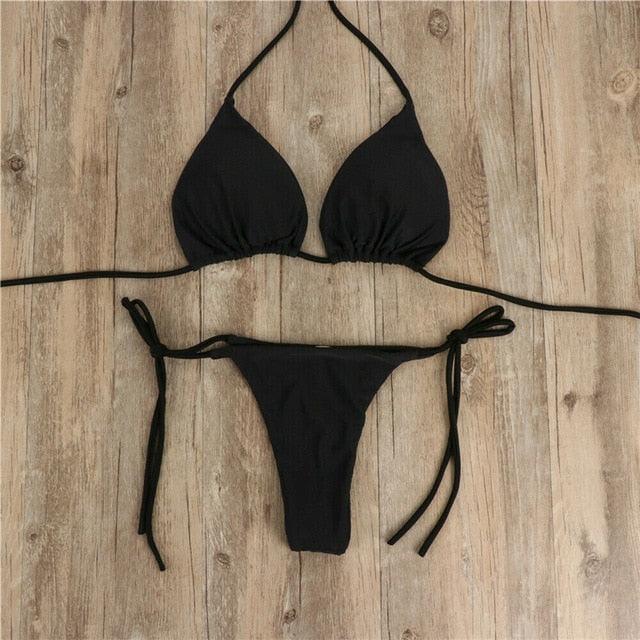 Women Bikini Swimsuit Push-Up Bra Bikini Set Two Piece Swim Suit Swimwear Beachwear Bathing Suit Strappy Swimsuit Two Pieces Bikini Set Stevvex