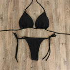 Women Bikini Swimsuit Push-Up Bra Bikini Set Two Piece Swim Suit Swimwear Beachwear Bathing Suit Strappy Swimsuit Two Pieces Bikini Set Stevvex