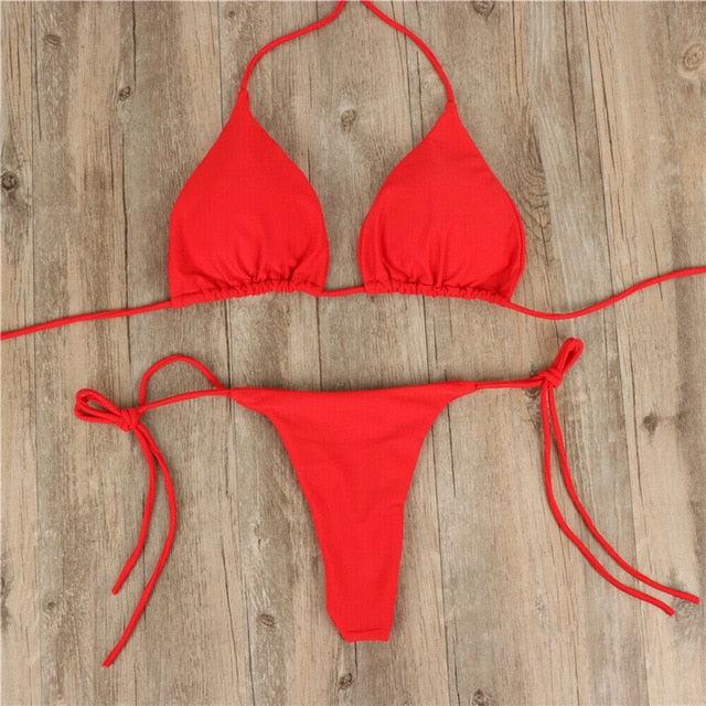 Women Bikini Swimsuit Push-Up Bra Bikini Set Two Piece Swim Suit Swimwear Beachwear Bathing Suit Strappy Swimsuit Two Pieces Bikini Set Stevvex