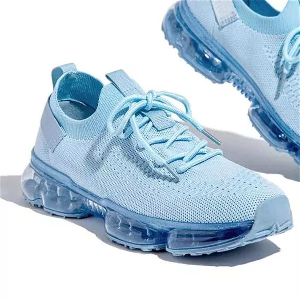 Women Breathable Sneakers Autumn New Lace Up Casual Shoes Outdoor Sport Walking Athletic Tennis Shoes Air Cushion Lightweight Sneakers Lace Up Sport Running Sneakers Stevvex