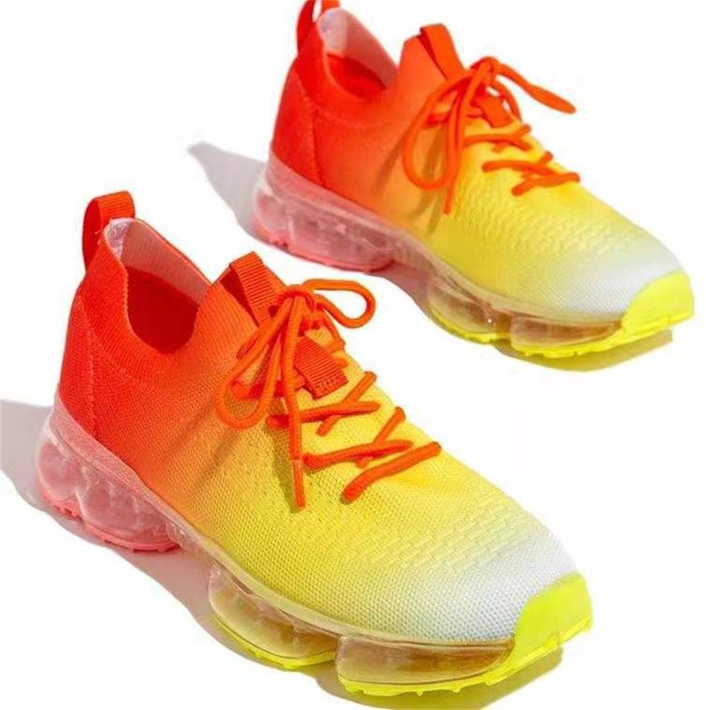 Women Breathable Sneakers Autumn New Lace Up Casual Shoes Outdoor Sport Walking Athletic Tennis Shoes Air Cushion Lightweight Sneakers Lace Up Sport Running Sneakers Stevvex