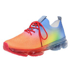 Women Breathable Sneakers Autumn New Lace Up Casual Shoes Outdoor Sport Walking Athletic Tennis Shoes Air Cushion Lightweight Sneakers Lace Up Sport Running Sneakers Stevvex