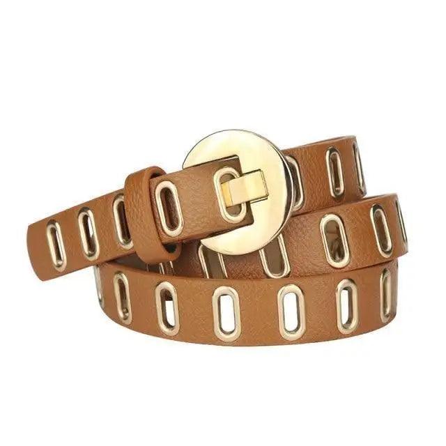 Women Casual Adjustable Leather Waistband Dresses Classic Belt Trendy Women's Fashionable Waistband Party Cute Vintage Belts For Female Stevvex