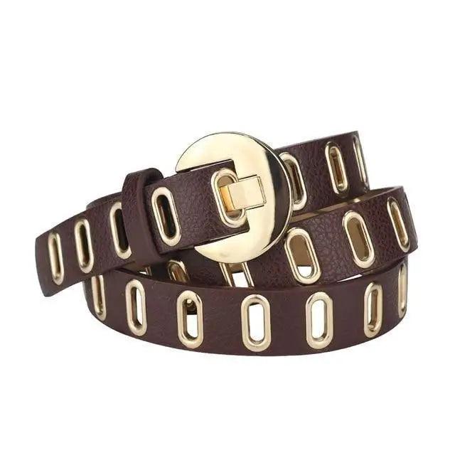 Women Casual Adjustable Leather Waistband Dresses Classic Belt Trendy Women's Fashionable Waistband Party Cute Vintage Belts For Female Stevvex
