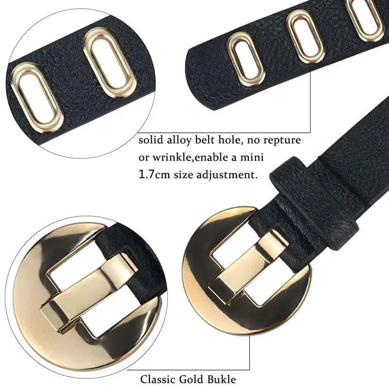 Women Casual Adjustable Leather Waistband Dresses Classic Belt Trendy Women's Fashionable Waistband Party Cute Vintage Belts For Female Stevvex