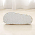 Women Casual Floral Home Slippers Soft Non-slip Foam Bottom Slippers Spring Autumn Indoor Couple Linen Slipper Flip Flops Slides Slip-On Indoor Slippers For Women Soft Womens Flannel Home Bedroom Slippers Stevvex