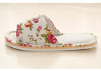 Women Casual Floral Indoor Home Slippers Flower Soft Slippers Spring Autumn Flip Flops Slides Slippers Cozy Casual Footwear Cloth Slippers Open Toe Low-Top Flat Slipper Indoor House Slippers Stevvex