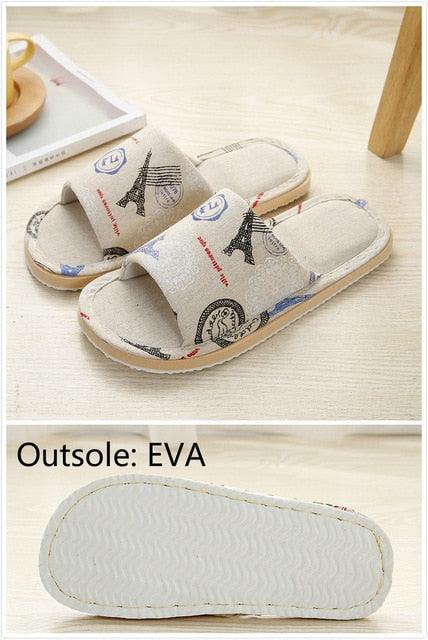 Women Casual Floral Indoor Home Slippers Flower Soft Slippers Spring Autumn Flip Flops Slides Slippers Cozy Casual Footwear Cloth Slippers Open Toe Low-Top Flat Slipper Indoor House Slippers Stevvex