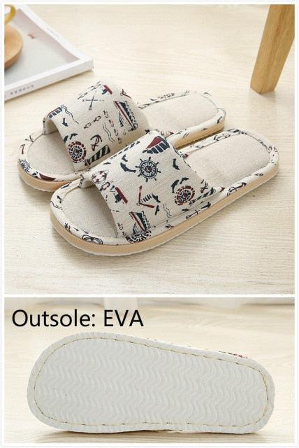 Women Casual Floral Indoor Home Slippers Flower Soft Slippers Spring Autumn Flip Flops Slides Slippers Cozy Casual Footwear Cloth Slippers Open Toe Low-Top Flat Slipper Indoor House Slippers Stevvex