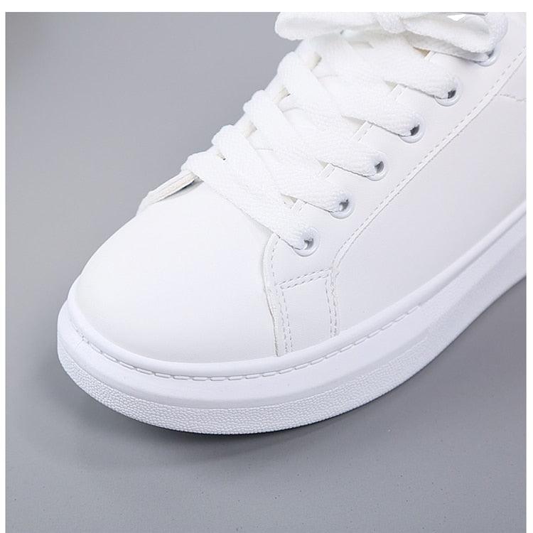 Women Casual New Spring Sneakers Fashion Embroidered White Sneakers Breathable Flower Lace-Up Leather Casual Sports Flat Low Top Sneaker Stevvex