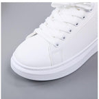 Women Casual New Spring Sneakers Fashion Embroidered White Sneakers Breathable Flower Lace-Up Leather Casual Sports Flat Low Top Sneaker Stevvex