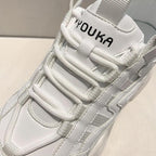 Women Chunky Sneakers Casual Vulcanized Woman High Platform Sneakers Lace Up White Sneakers White Shoes Autumn Winter Fashion Platform High Quality Sneakers