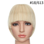 Women Clip In Hair Bangs Hairpiece Clip In Hair Extension Synthetic Hair Extension Blunt Bangs Fake Bangs For Women Flat Neat Bangs With Temples For Women One Piece Hairpiece Stevvex