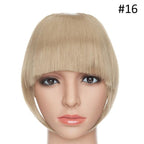 Women Clip In Hair Bangs Hairpiece Clip In Hair Extension Synthetic Hair Extension Blunt Bangs Fake Bangs For Women Flat Neat Bangs With Temples For Women One Piece Hairpiece Stevvex