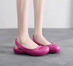 Women Clogs Modern Sandals Home Non-slip Summer Shoes Flat Slippers Plastic Waterproof Garden Shoes Classic Clog Casual Slip On Water Shoe Sandal Indoor Outdoor Slipper Stevvex