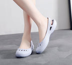 Women Clogs Modern Sandals Home Non-slip Summer Shoes Flat Slippers Plastic Waterproof Garden Shoes Classic Clog Casual Slip On Water Shoe Sandal Indoor Outdoor Slipper Stevvex