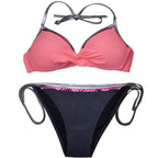 Women Cute Large Swimsuits Push Up Bikini Women Triangle Push Up Bikini Set Molded Bra Swimsuit  Women's Plus Size Swimwear Beach Wear  Bikinis Female Bathing Suit Swimming Suits Stevvex