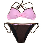 Women Cute Large Swimsuits Push Up Bikini Women Triangle Push Up Bikini Set Molded Bra Swimsuit  Women's Plus Size Swimwear Beach Wear  Bikinis Female Bathing Suit Swimming Suits Stevvex
