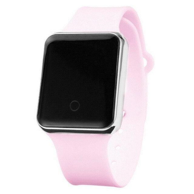 Women Digital Watch Luxury LED Mens Sport Wristwatch Electronic Watches Silicone Bracelet Classic Square Face Unisex Women's Men's Digital Multifunction Outdoor Casual Watch Stevvex