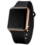 Women Digital Watch Luxury LED Mens Sport Wristwatch Electronic Watches Silicone Bracelet Classic Square Face Unisex Women's Men's Digital Multifunction Outdoor Casual Watch Stevvex
